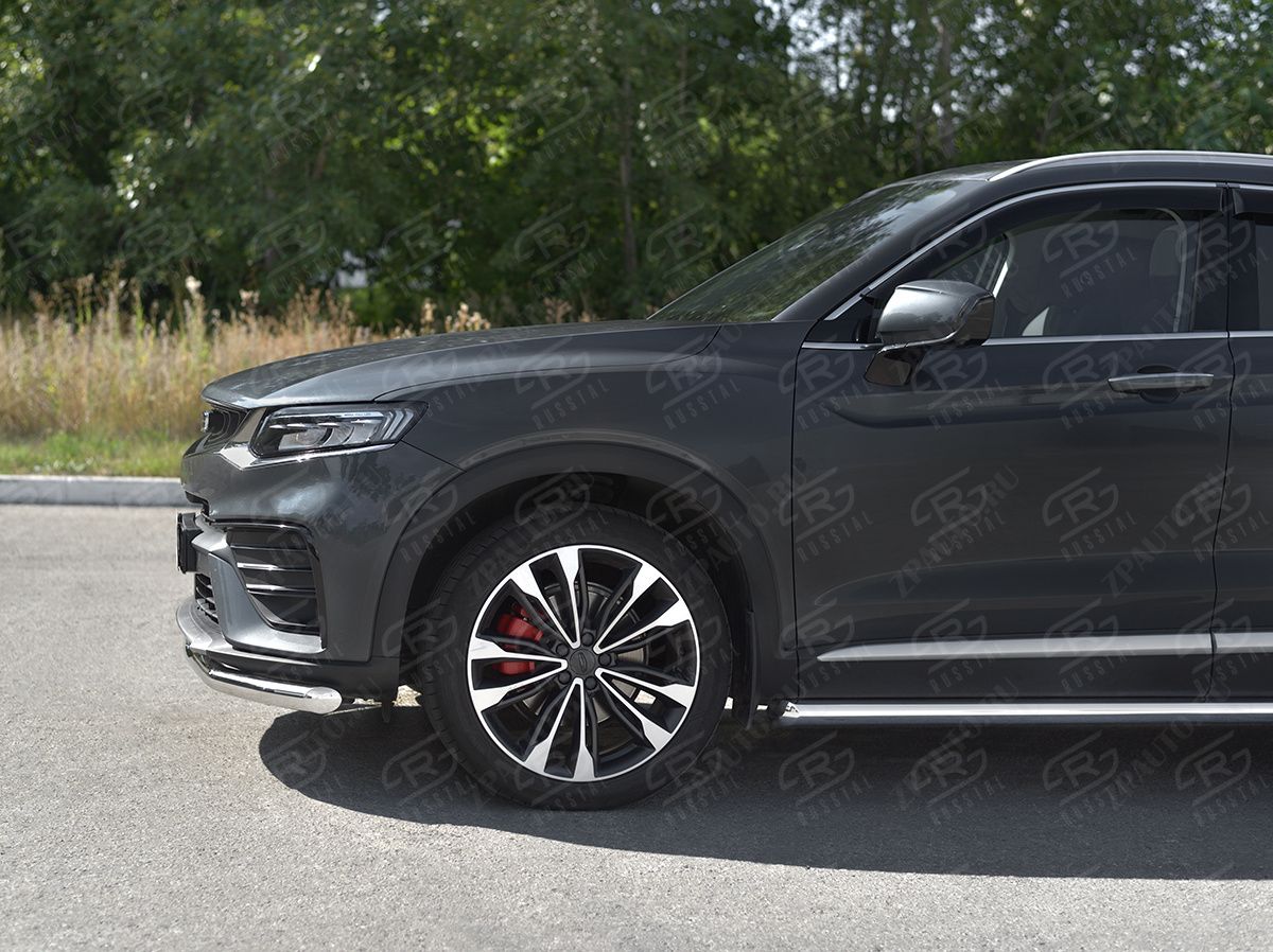 GEELY TUGELLA 2020- Защита переднего бампера d57 секции GTGZ-003942