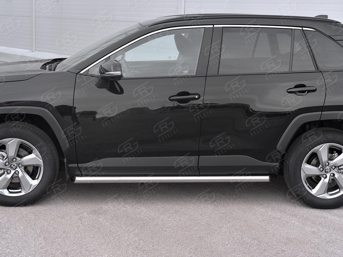 TOYOTA RAV4 2019-  Пороги труба d57 (вариант 1)  TR4T-0033661, Slitkoff
