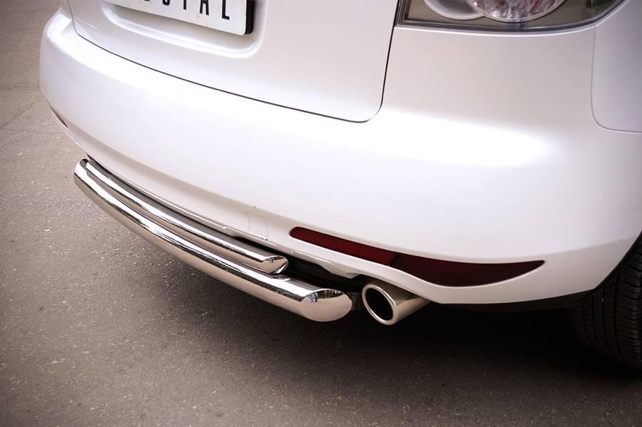 Защита заднего бампера d76/42 для Mazda CX-7 2010, Slitkoff MC7Z-000650