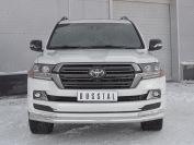 Защита переднего бампера d76/42 уголки на Toyota Land Cruiser 200 2017 Excalibur, Slitkoff TLCZ-002905