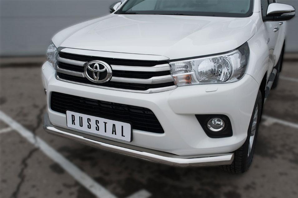 Защита переднего бампера d76 для Toyota Hilux 2015, Slitkoff THZ-002146