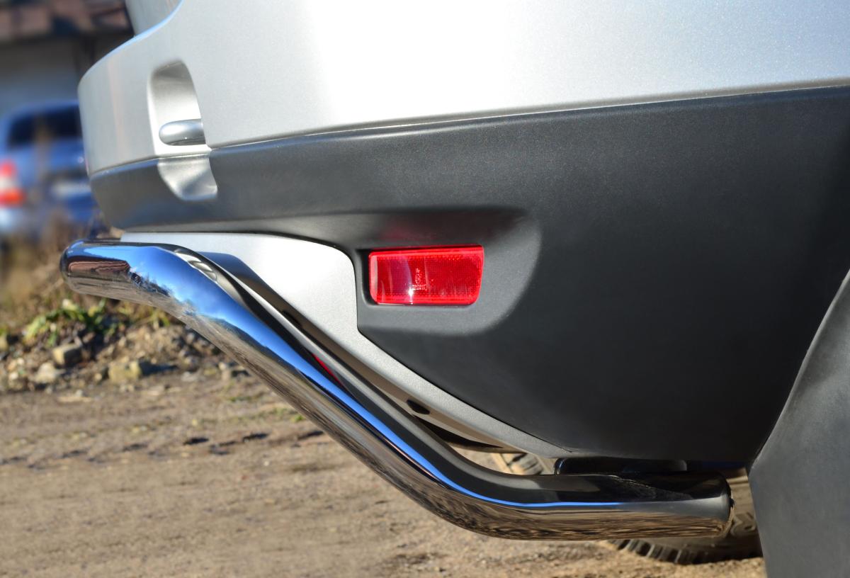 Защита заднего бампера d42 волна короткая для Renault Duster 4x4, Slitkoff RD4Z-001544