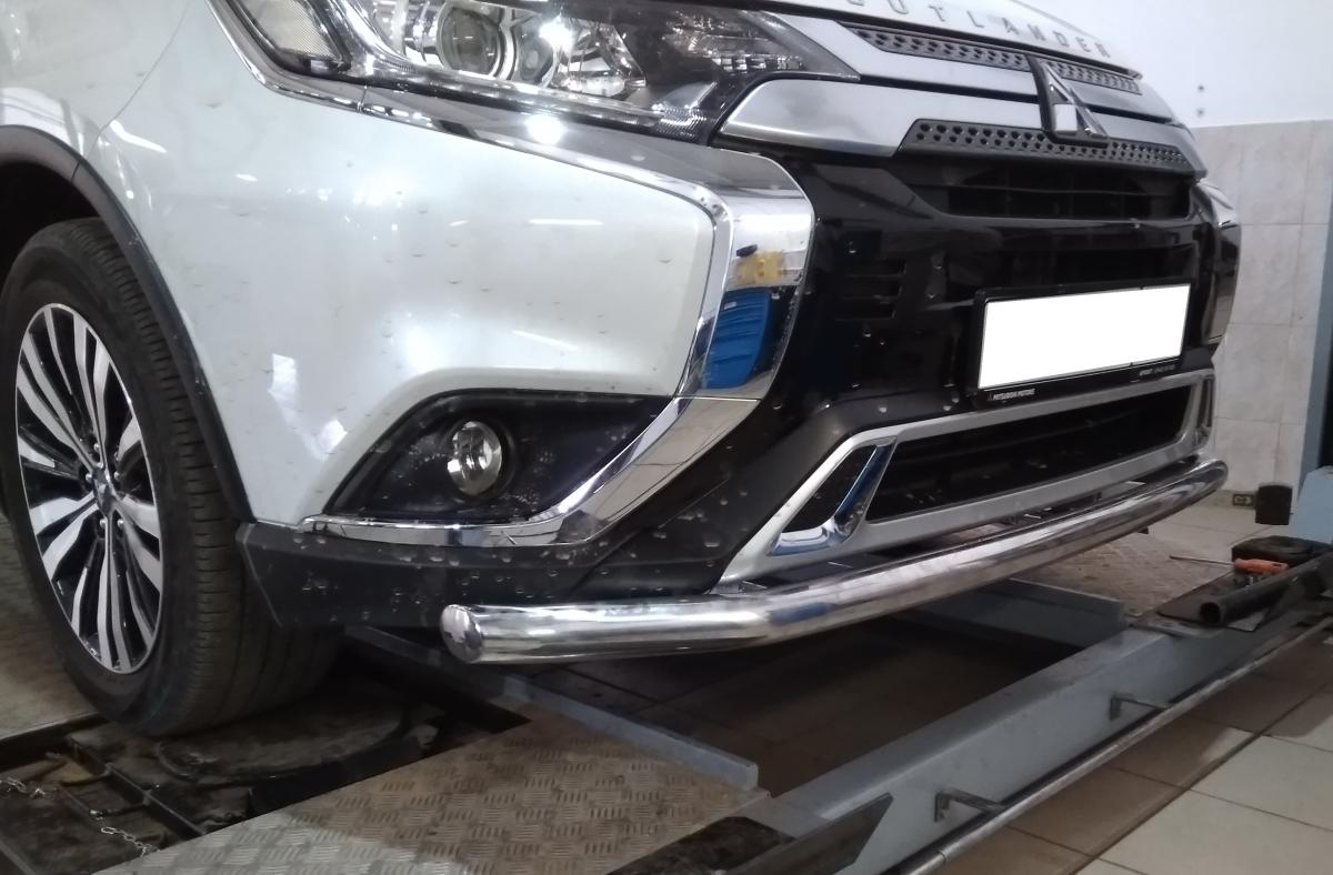 Защита переднего бампера для автомобиля Mitsubishi Outlander 2019, Россия MSO.19.02