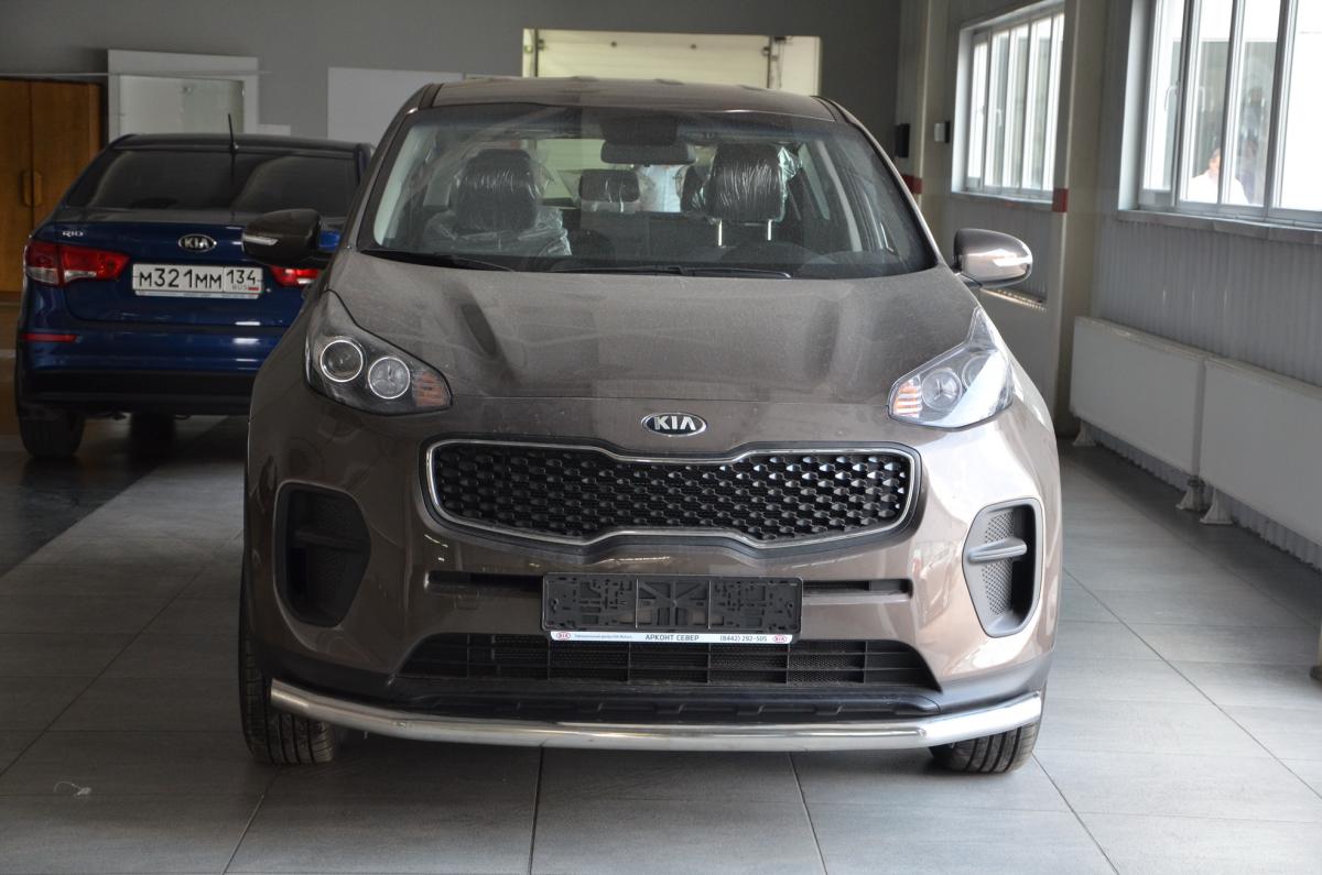 Защита переднего бампера для автомобиля KIA Sportage 2015 арт. KSP.15.02