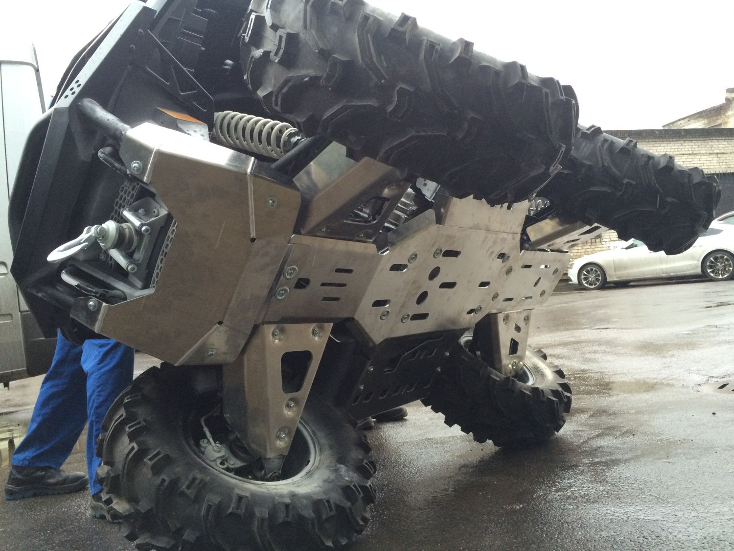 Защита днища для ARCTIC CAT 700 XR Limited 2015 -, алюминий 4 мм, STORM, арт. 3070