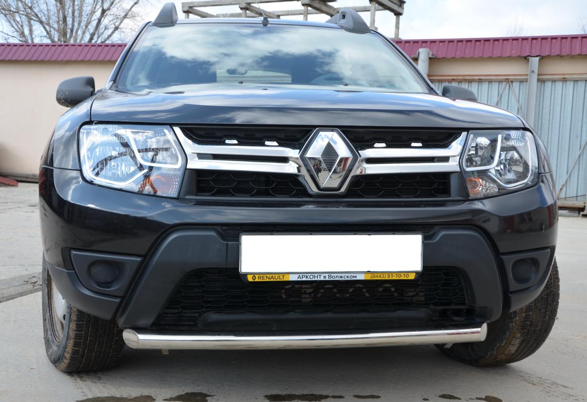 Защита переднего бампера для автомобиля RENAULT Duster 2017 арт. RD.17.01-1