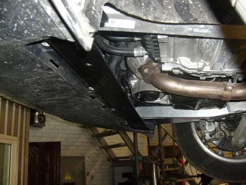 Защита картера и КПП для Jeep Cerokee V , Sheriff арт.04.3107 (AL 4 мм)