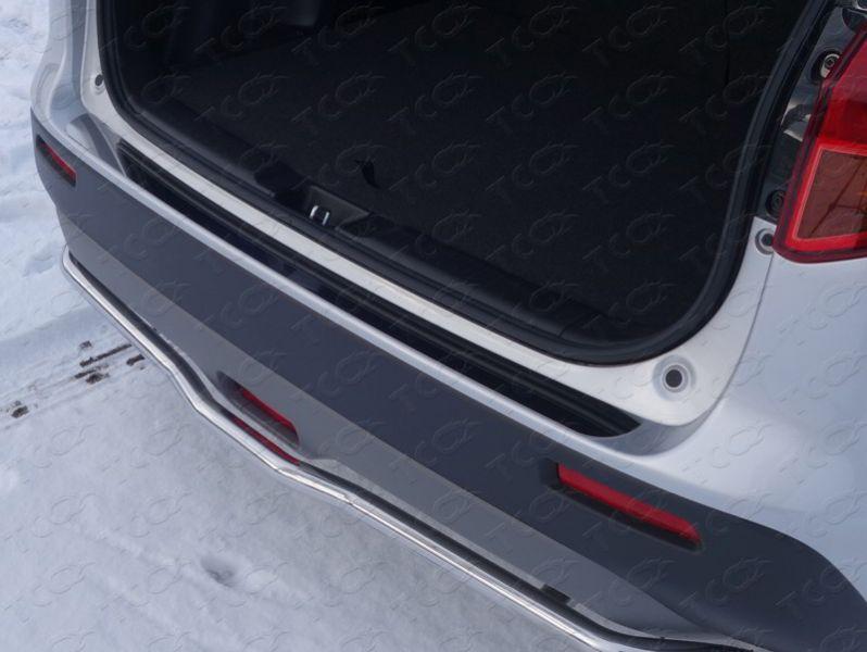 Накладка на задний бампер (лист зеркальный) для автомобиля Suzuki Vitara 2015-