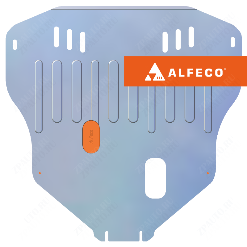 Защита  картера и КПП Ford Fiesta Mk6 2008-2013 V-all , ALFeco, алюминий 4мм, арт. ALF0706al