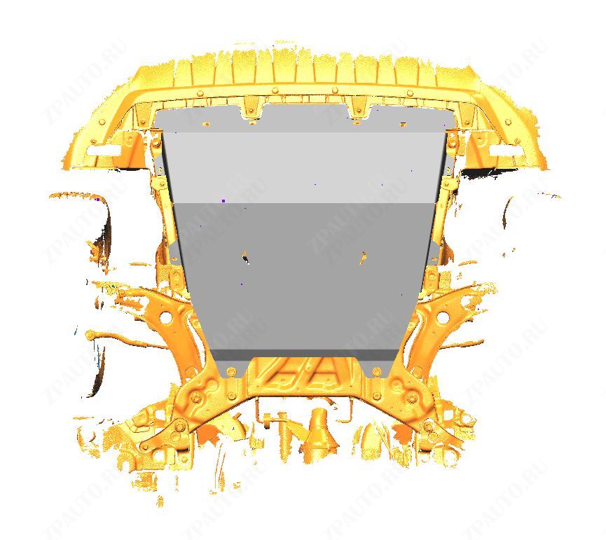 06.06ABC ЗАЩИТА КАРТЕРА ДВС И КПП HAVAL JOLION V-ВСЕ (2021-) (АЛЮМИНИЙ 4 ММ)