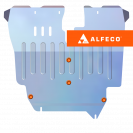 Toyota Corollа (E100) 2000-2002 V-1,6 4AE-FE; GG-AE109V 4WD защита картера и АКПП, ALFeco, алюминий, 4 мм, арт. ALF24107al-1