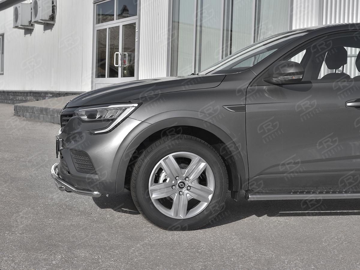 Защита переднего бампера d42 волна-d42 дуга для автомобиля Renault Arkana арт. RARZ-003314, Slitkoff