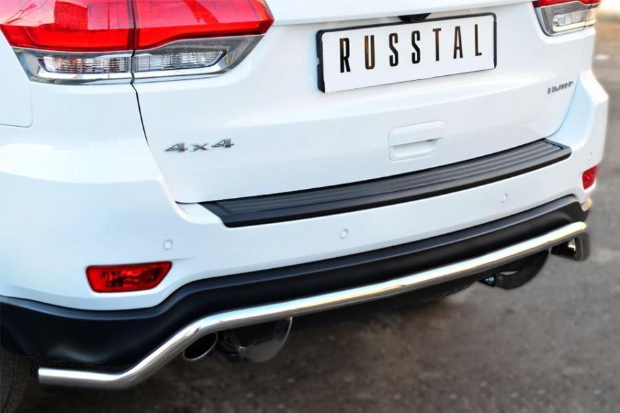 Защита заднего бампера d42 волна для Jeep Grand Cherokee 2013, Slitkoff JGCZ-001533