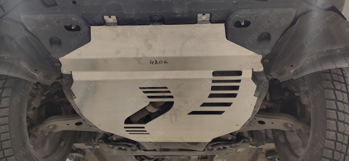 48.06ABC Защита картера ДВС и КПП CHANGAN UNI-K , (2020-) (Алюминий 4мм)