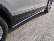 Пороги труба 42,4 мм для автомобиля Volkswagen Tiguan 2017-, TCC Тюнинг VWTIG17-14
