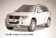 Защита переднего бампера d57+d57 двойная Suzuki Grand Vitara (2008-2012) , Slitkoff, арт. SGV08008