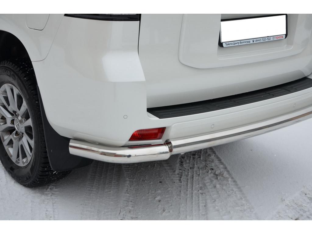 Защита заднего бампера с углами для автомобиля TOYOTA Land Cruiser Prado 150  2013 арт. TLCP150.14.22