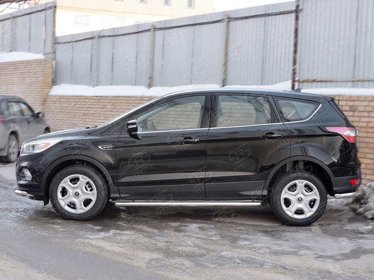 Пороги труба d57 вариант 3 Ford Kuga 2016, Slitkoff FGT-0026013