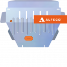 Защита  картера Infiniti J30 1992-1997 V-3,0 , ALFeco, алюминий 4мм, арт. ALF1523al-1