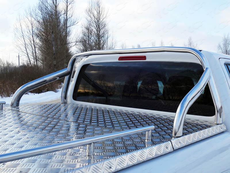 Защита кузова 75х42 мм (на крышку) для автомобиля Volkswagen Amarok 2016-, TCC Тюнинг VWAMAR17-17