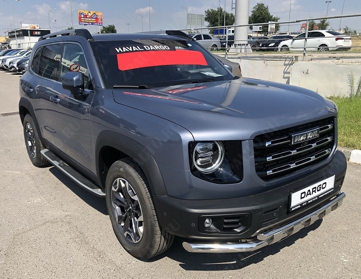 Защита переднего бампера с перемычками  для автомобиля HAVAL Dargo 2022 арт. HVD.22.75