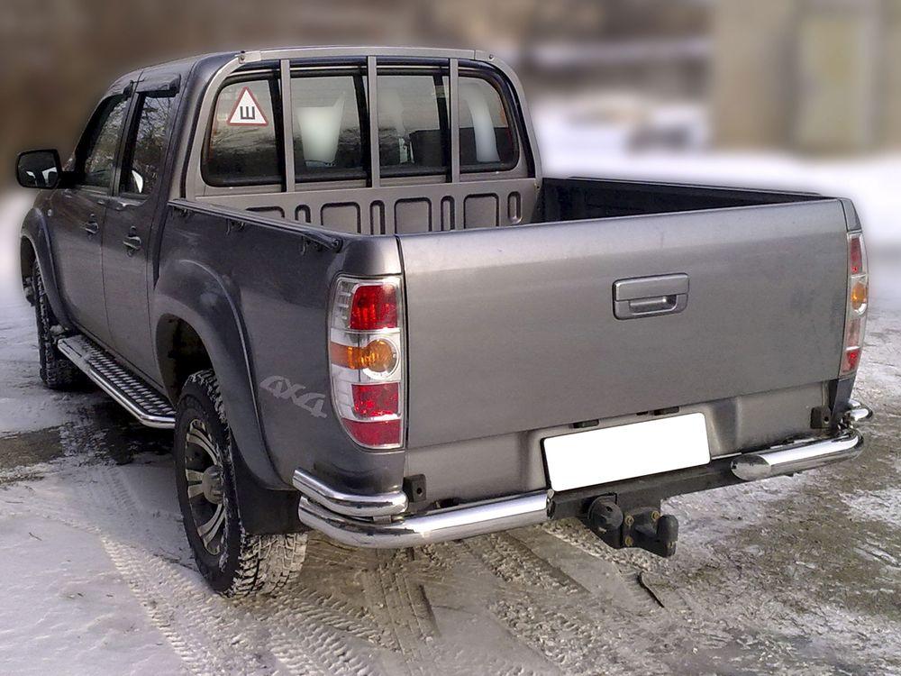 Пороги с листом d-43  для Mazda BT-50, Технотек MBT_2