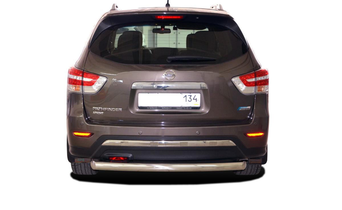 Защита заднего бампера (радиус) для автомобиля NISSAN Pathfinder 2015. NPF.15.13, Россия