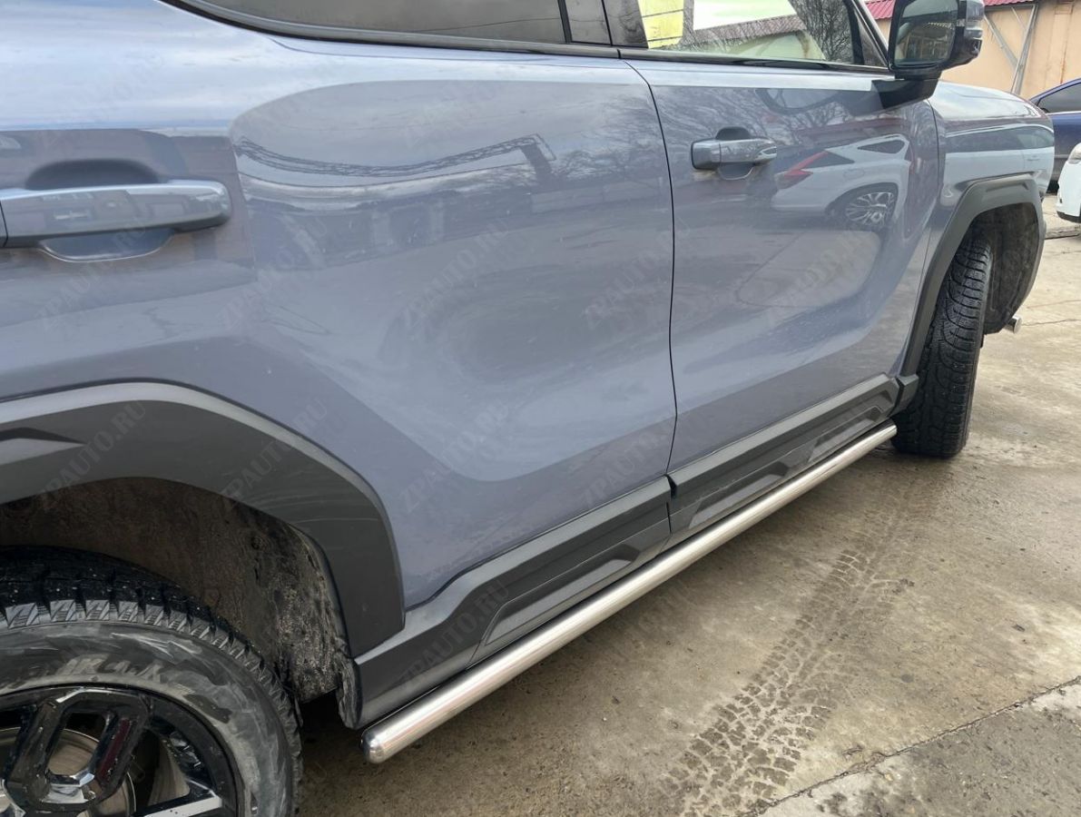 Защита штатного порога труба для автомобиля HAVAL H3 2024 арт. HVH3.24.32