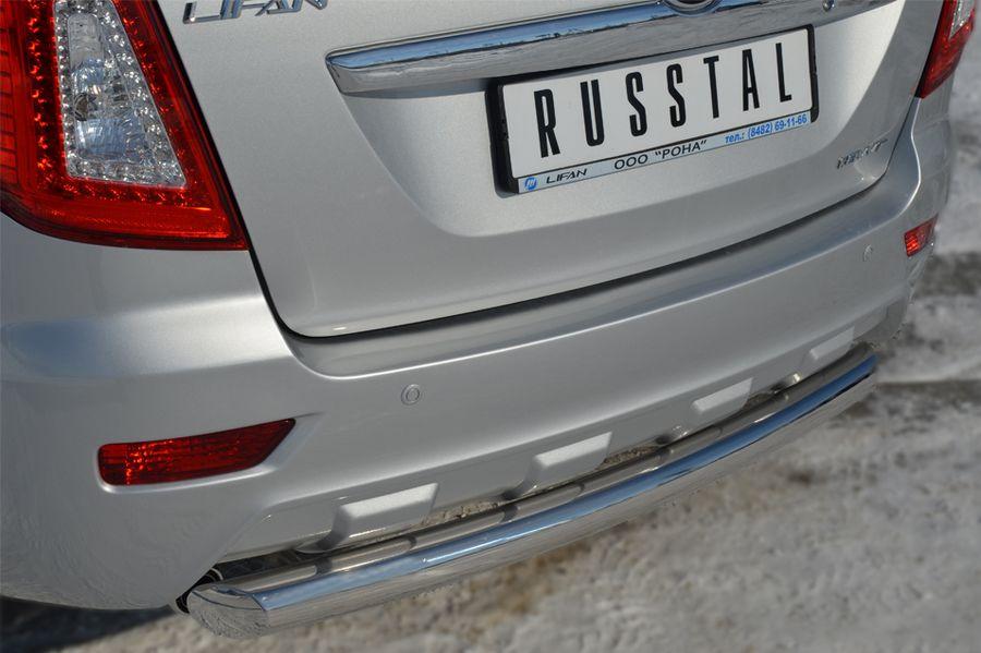 Защита заднего бампера d76 для Lifan X60, Slitkoff LFZ-001244