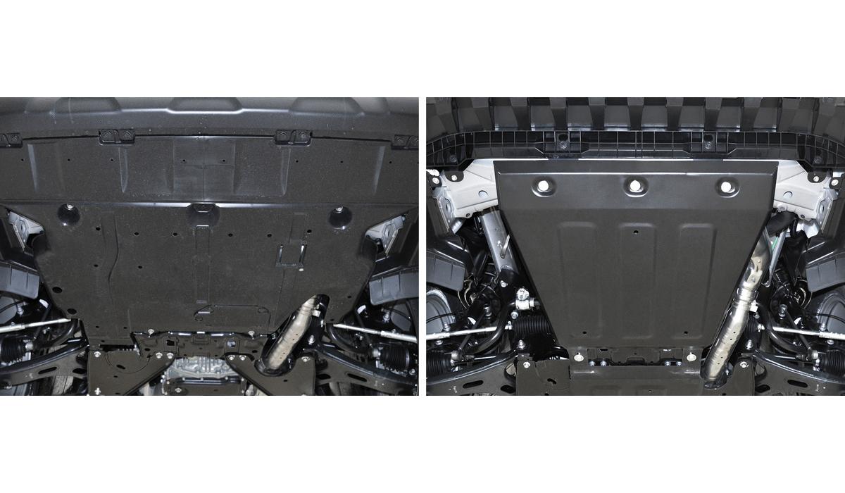 Защита картера АвтоБроня для Subaru XV II (V - 2.0) 4WD 2017-н.в., штампованная, сталь 1.8 мм, с крепежом, 111.05432.1