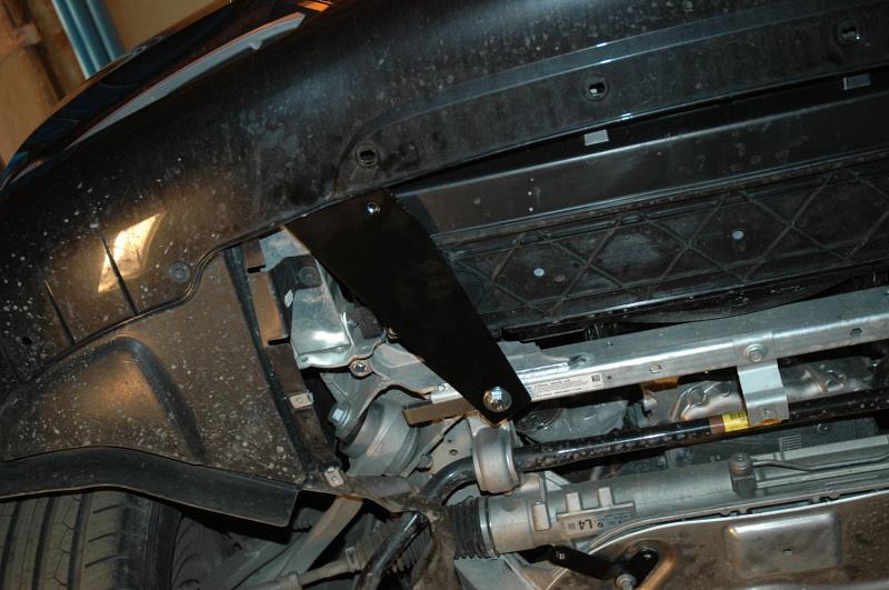 Защита радиатора и рулевой рейки для BMW GT установка на пыльник 2009 - 2017, V-3.0D, AT, Sheriff, алюминий 5 мм, арт. 03.2297