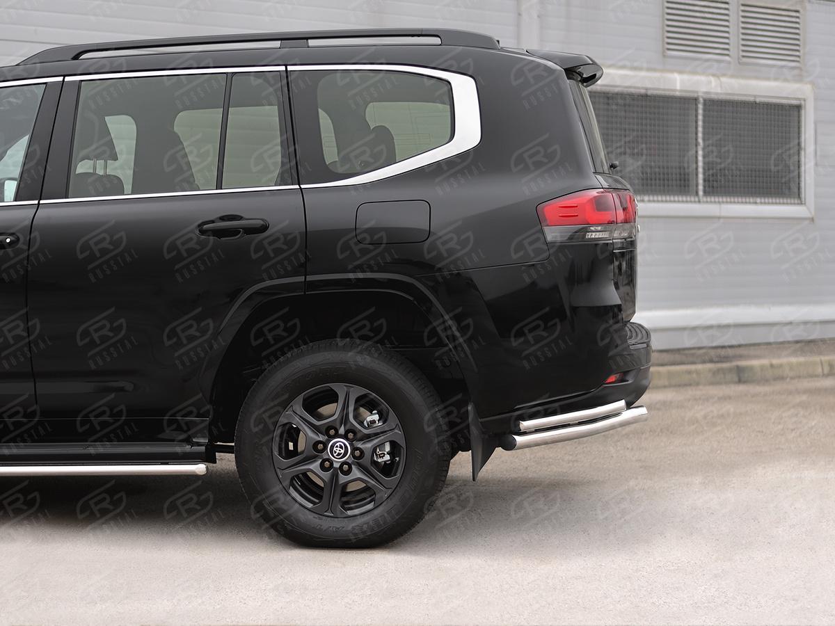 TOYOTA LAND CRUISER 300 2021 - Защита заднего бампера уголки d57 секции-d42 секции TLCZ-003793