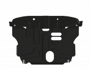 Защита картера и КПП для KIA Seltos  2019 - , V-1,6T-GDI 7DCT(вариатор) 4WD/ 2,0 MPI, IVT(робот)  4WD, FWD, Sheriff, сталь 2,5 мм, арт. 11.4489