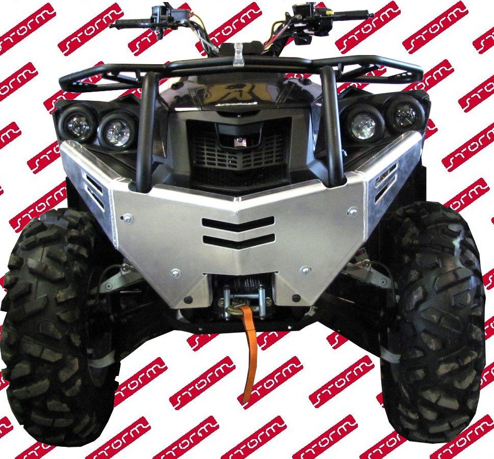 Защита бампера для STELS 800D 2011-, алюминий 4 мм, STORM, арт. 2203