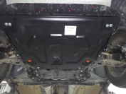 Защита  картера и КПП для Ford Kuga 2013-2017  V-all , ALFeco, сталь 2мм, арт. ALF0732st