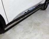 Пороги труба 60,3 мм для автомобиля HAVAL F7X (2.0L 4WD) 2022-,TCC Тюнинг ,арт. HAVF7X22-25