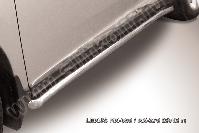 Защита порогов d57 труба с гибами Lexus RX-350 RX-270 (2012-2015) Black Edition, Slitkoff, арт. LRX35-12.007BE