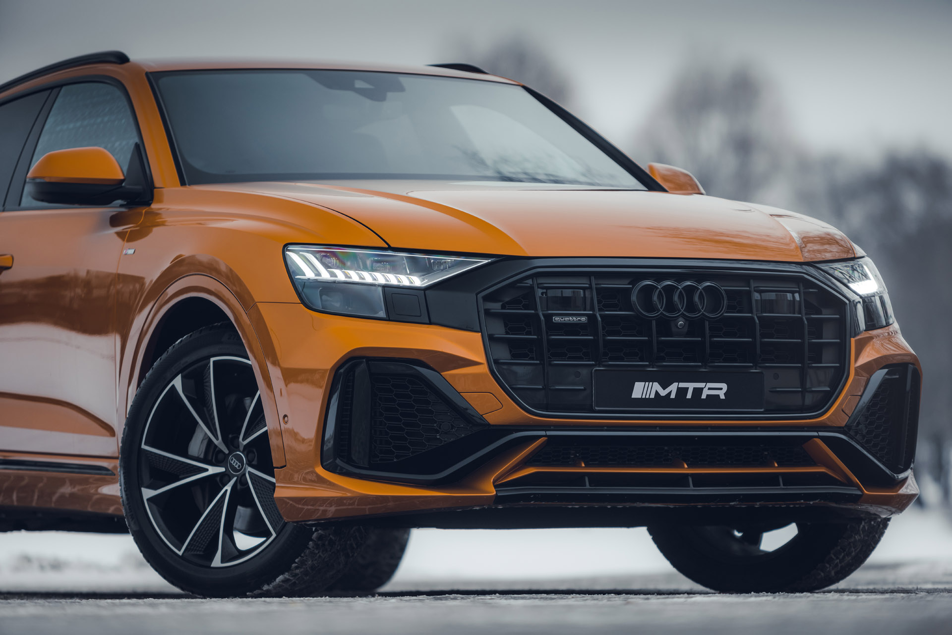 Облицовка переднего бампера в сборе Audi Q8, Base 2018-2023, MTR, арт. MTR-4M80-190482