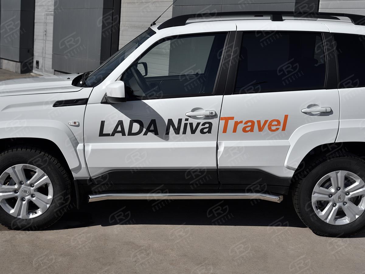 LADA NIVA TRAVEL 2021- Пороги труба d63 секции (вариант 1) LNTT-0035631
