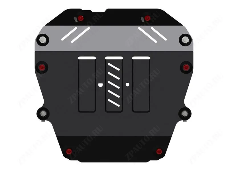 Защита картера и КПП для CHEVROLET Captiva  2014 - 2016, V-2,2TD AТ4wd; , Sheriff, сталь 2,0 мм, арт. 04.3027