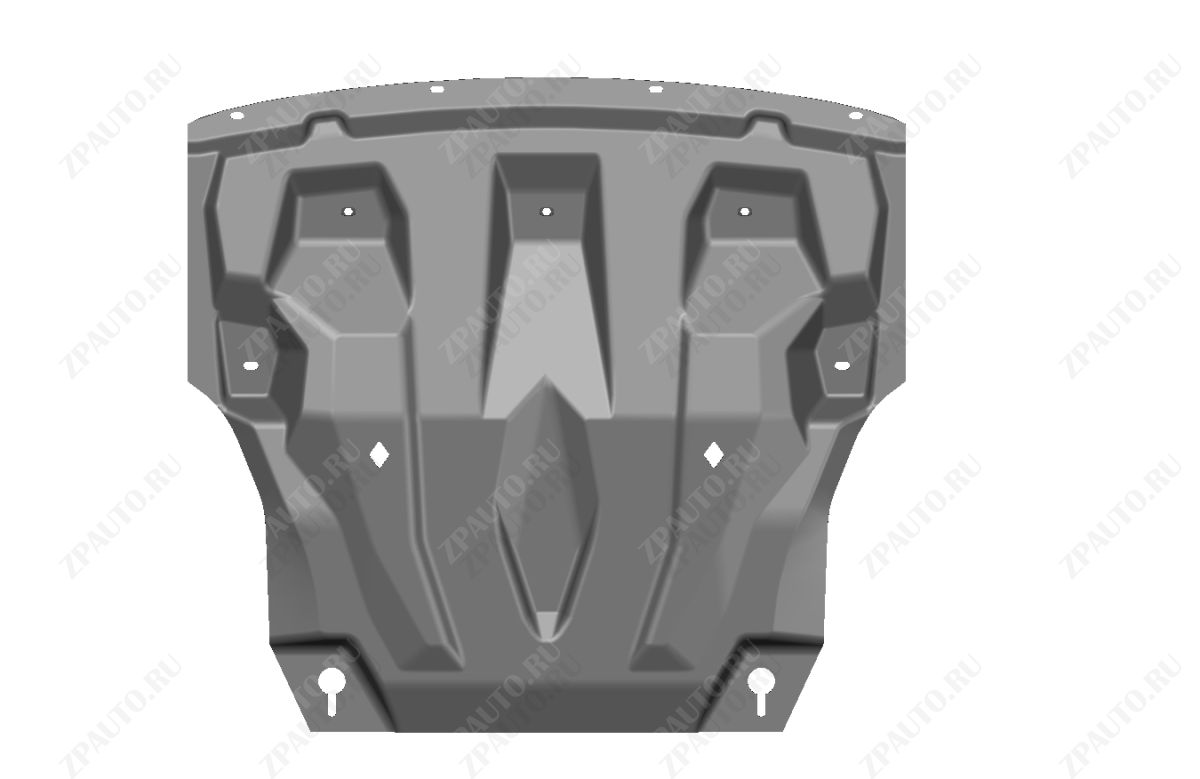 КОМПОЗИТНАЯ ЗАЩИТА КАРТЕРА ДВИГАТЕЛЯ И КПП EXEED TXL / EXEED VX, V-ВСЕ (2021-), АРТ. 46.02K (КОМПОЗИТ 8 ММ)