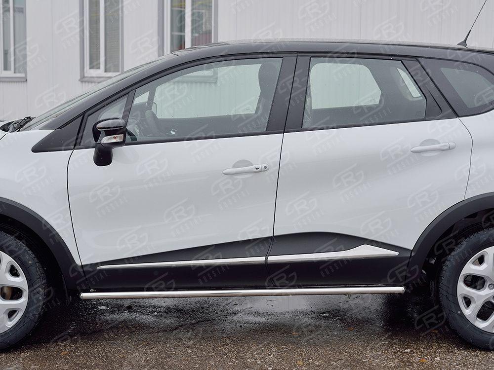 Пороги труба d42 вариант 3 Renault Kaptur 2016, Slitkoff RKPT-0024693