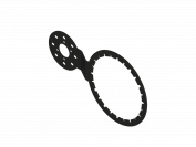 Съемник вариатора для YAMAHA Grizzly 700 2016 -, сталь 3 мм, STORM, арт. MP 0455 RAL 9005 муар