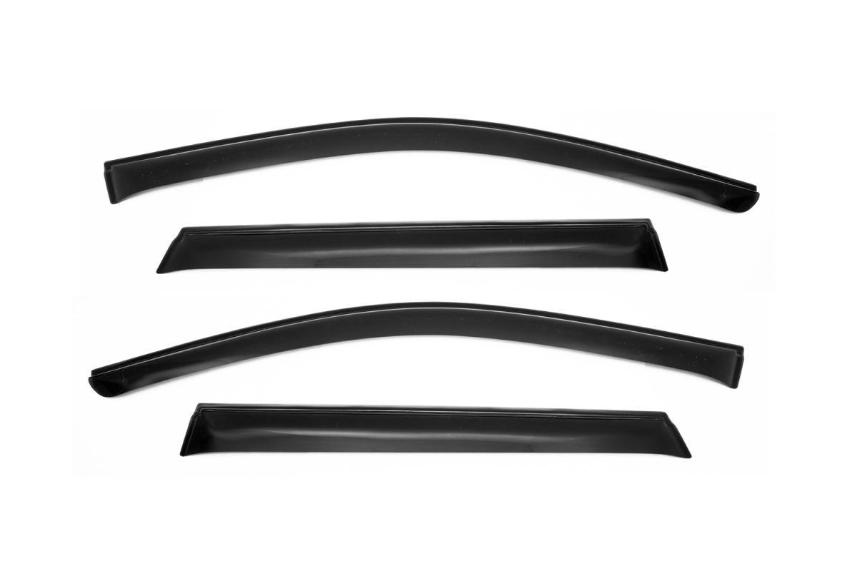 Дефлектор окон (НАКЛАДНОЙ скотч 3М) 4 шт. VOLKSWAGEN TOUAREG II 2010-2018 внедорожник