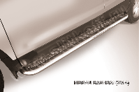 Защита порогов d57 с листом усиленная Nissan Qashqai (2013-2019) , Slitkoff, арт. NIQ14-006