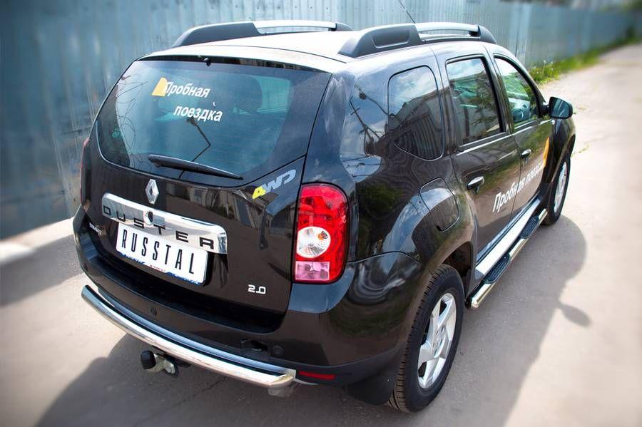 Защита заднего бампера d57 для Renault Duster 4x4, Slitkoff RD4Z-000443