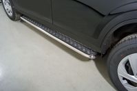 Пороги с площадкой 42,4 мм Haval DARGO 2022- арт. HAVDAR22-21