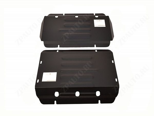 Защита  картера (2 части) Chevrolet Tahoe 2013- V-6,2 , ALFeco, сталь 2мм, арт. ALF3706st-1