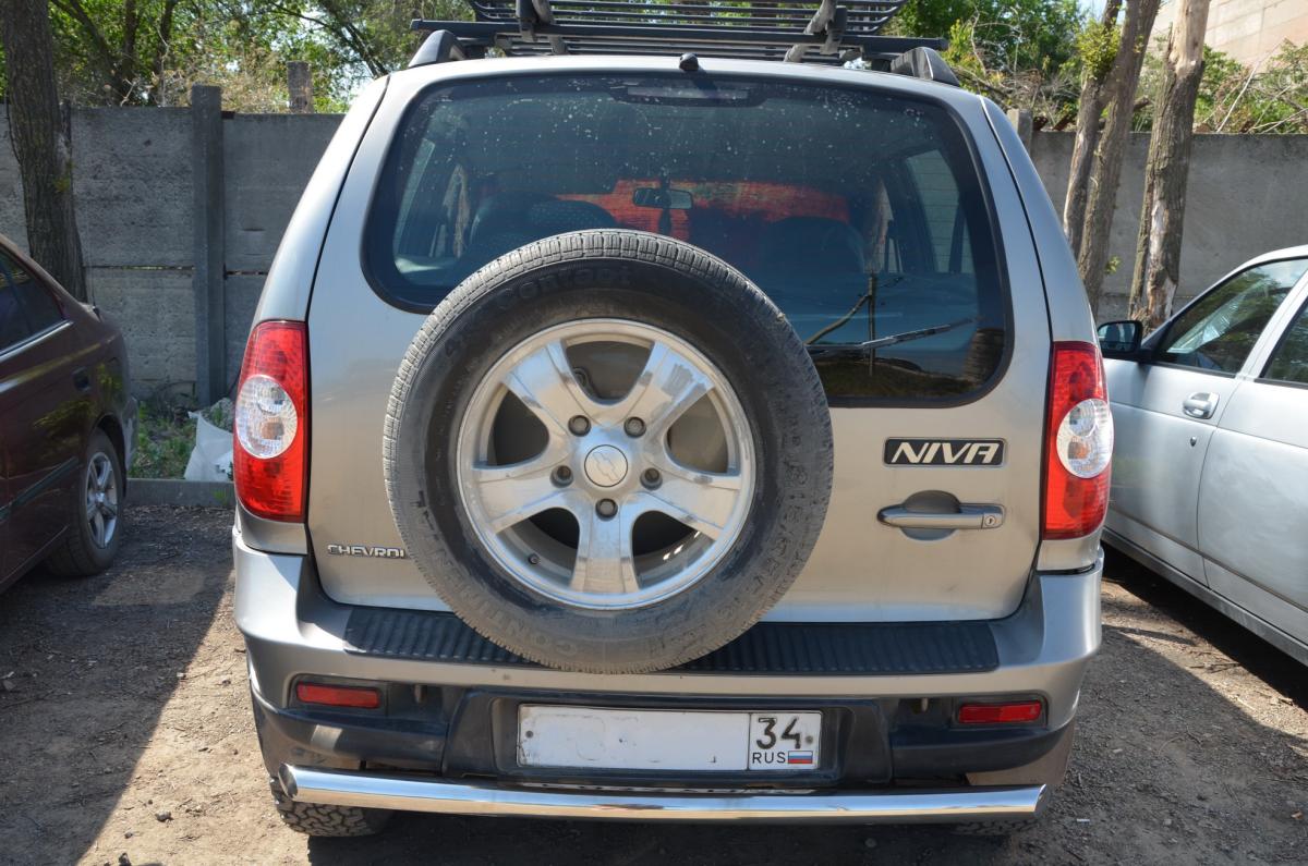 Защита заднего бампера для автомобиля CHEVROLET Niva 2010, Россия CVNV.10.11