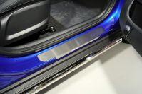 Накладки на пороги (лист шлифованный) 4шт для автомобиля Kia Seltos 2020- TCC Тюнинг арт. KIASELT20-02
